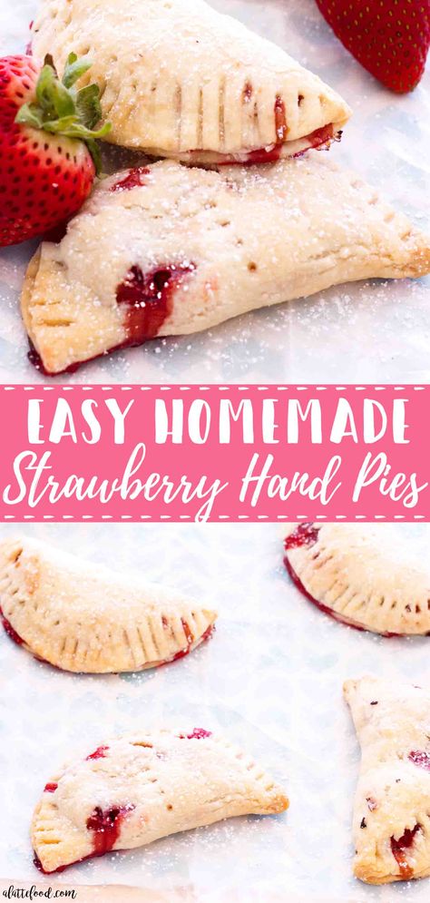 Mini Hand Pies, Dessert Empanadas, Cheese Pie Crust, Homemade Pie Dough, Cream Cheese Pie Crust, Strawberry Hand Pies, Fresh Strawberry Recipes, Dessert Pie Recipes, Dessert Summer