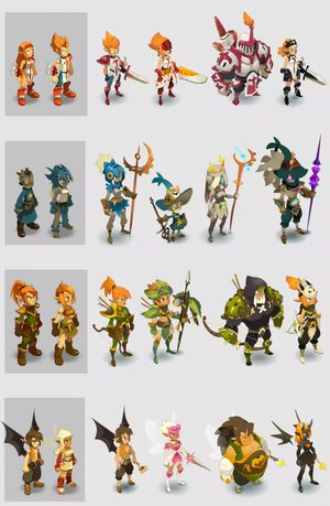 Recherches pour une refonte graphique des personnages de Dofus Isometric Character, Android Art, Character Game, Pixel Art Games, Chara Design, Concept Art Character, Chibi Characters, Game Concept, Game Character Design