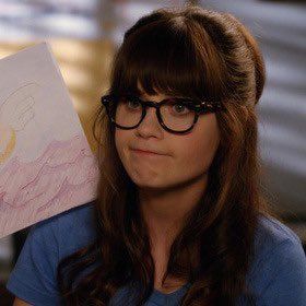 Zooey Deschanel Hair, New Girl Cast, Jess Day, Jess New Girl, The Bigbang Theory, Jessica Day, Gamine Style, Nerdy Girl, Zooey Deschanel