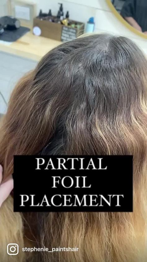 Top Foil Highlights, Platinum Partial Highlights, Partial Foil Placement, Partial Highlight Placement, Partial Highlights Placement Diagram, Partial Foil Highlights, Partial Foil Highlights Brunette, Partial Highlights Foil Placement, Partial Highlight Placement Foil