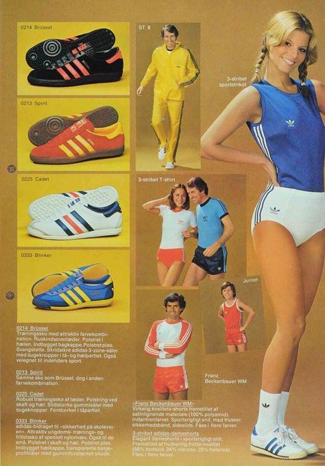 1970’s Adidas gear Adidas Superstar Vintage, 80s Sneakers, 80s Sports, Adidas Ad, 80s Adidas, Franz Beckenbauer, Adidas Busenitz, Adidas Retro, Retro Sportswear