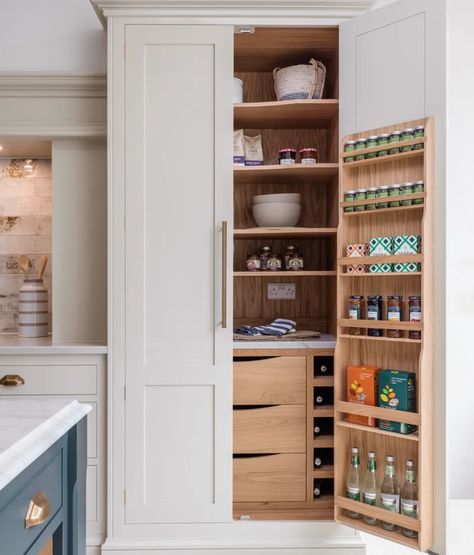 Places You Didn't Know You Needed Electrical Full Wall Pantry, Whimsical Bathroom Ideas, Pantry Cupboard Designs, Wall Pantry Ideas, Dining Interior Design, Wall Pantry, Kitchen Pantry Ideas, Kitchen Larder, Larder Cupboard