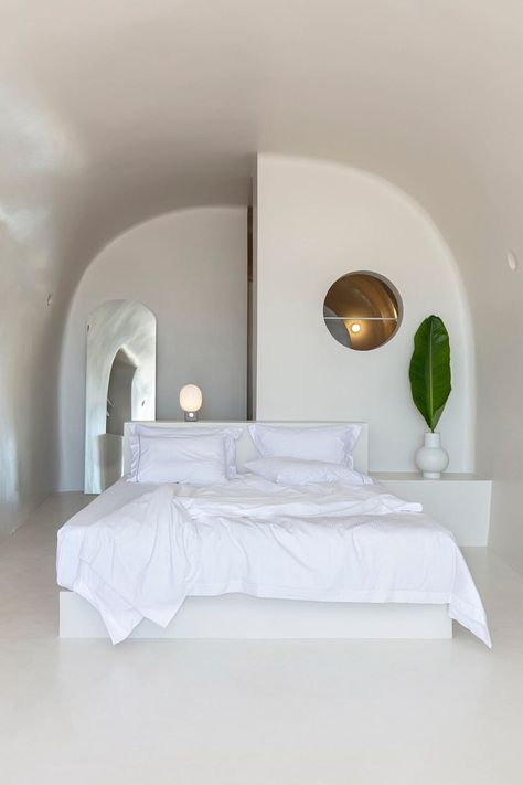 Kapsimalis Architects, Contemporary Classic, Mediterranean Style, Design Styles, Interior Walls, Old House, Santorini, Interior Spaces, Bedroom Interior