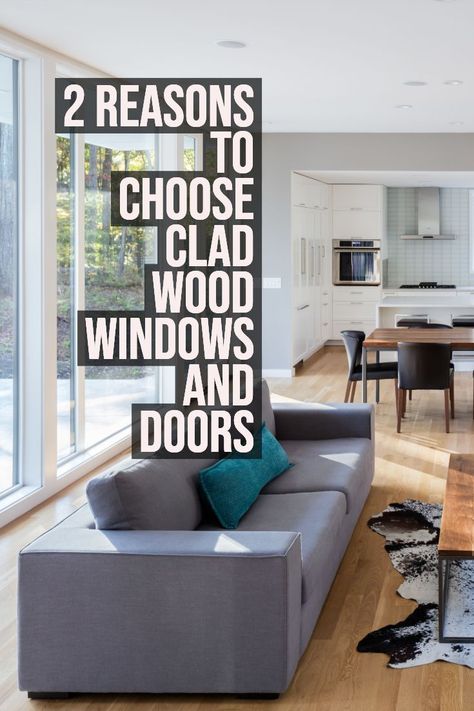 Clad wood windows are on the rise. Find out why these windows are perfect for your home! #windows #doors #homedesign Aluminum Clad Windows, Home Windows, Wood Window, Modern Condo, Double Hung Windows, Window Ideas, Wood Windows, Casement Windows, Window Styles