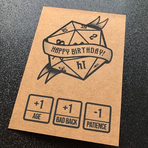 Funny D&D Birthday Card | Dungeons and Dragons Card, DnD Birthday, Funny DnD Present, DnD Card, DnD Love, DnD Gift Dungeons And Dragons Birthday Cards, Nerdy Birthday Card, D&d Birthday Card, Dnd Birthday Cards, D&d Gifts, Aesthetic Birthday Cards Handmade For Best Friend, Dnd Birthday, Funny Dnd, Dnd Diy