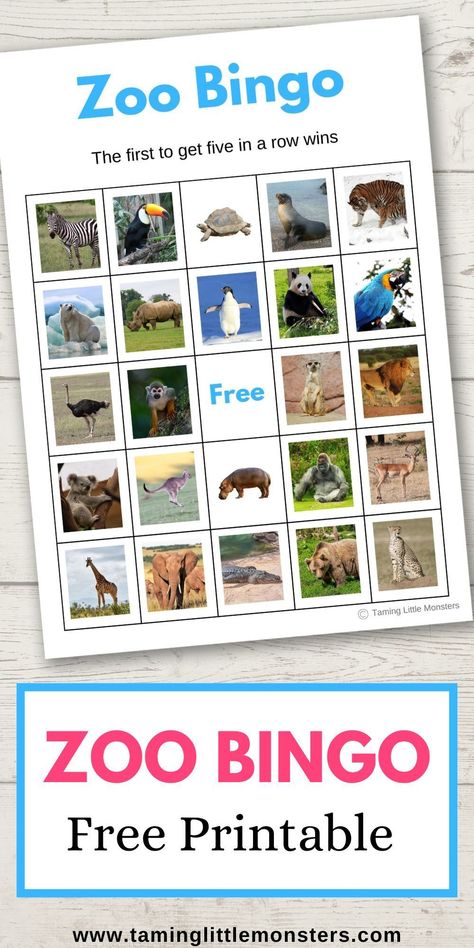 Animal Games Preschool, Zoo Activities For Preschoolers, Safari Bingo Free Printable, Jungle Bingo Free Printable, Wild Animals Theme Preschool, Zoo Bingo Free Printable, Safari Animal Prints Free Printable, Zoo For Preschool, Zoo Science Activities Preschool