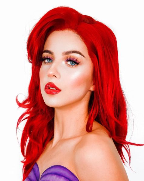 Ariel Halloween, Little Mermaid Makeup, Halloween Makeup Artist, Ariel Makeup, Halloween Makeup Kits, Halloween Makeup Witch, Makeup Illustration, Creepy Halloween Makeup, Cute Halloween Makeup