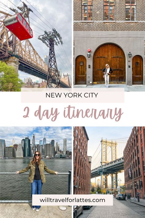 Looking for ideas for what to do on your trip to NYC? My two day New York itinerary is the perfect place to start! New York In Two Days, Two Days In Nyc, New York City Itinerary, New York Itinerary, Day Trip To Nyc, Nyc Itinerary, 2 Days Trip, Weekend In Nyc, Trip To Nyc