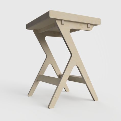 Child Desk, Cnc Plans, Cnc Ideas, Cnc Furniture, Cnc Files, Flat Pack Furniture, Kids Stool, Kid Desk, Shop Bar