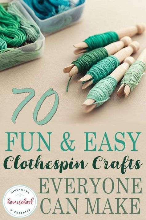 If you're looking for a fun and easy craft to pull out of the bag, you'll love these clothespin crafts. These crafts are not only good for building fine motor skills, but you can create just about anything with them! Use these ideas to get you started. You'll find everything from seasonal and holidays to animals to ideas for older kids and everything in between! #crafts #kidcrafts #clothespincrafts #hsgiveaways Clothespin Crafts Christmas, Summer Crafts For Toddlers, Wooden Clothespin Crafts, Clothespin Diy Crafts, Clothespins Diy, Clothespin Art, Dragon Fly Craft, Clothespin Crafts, Christmas Clothespins