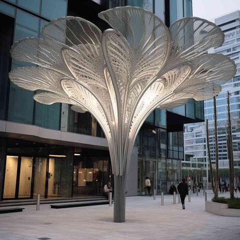 metal tree sculpture,abstract metal tree sculpture,large metal tree sculpture,abstract tree sculpture,tree sculpture,modern tree sculpture,custom sculpture,large tree sculpture,large metal sculpture Modern Outdoor Landscape, Metal Tree Sculpture, Lighting Landscape, Architectural Sculpture, Outdoor Landscape Lighting, Outdoor Landscape, Z Arts, Abstract Tree, Metal Art Sculpture