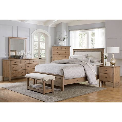 Bedroom Furniture - Country Side Furnishings, LLC | Middlefield, OH Bench Dresser, Cedar Bedroom, Mom Bed, Brown Wood Bedroom, Amish Bed, Wood Bedroom Furniture Sets, Beautiful Bed Designs, Amish Bedroom, Amish Furniture Bedroom