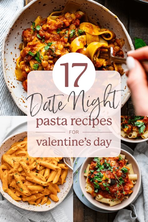 Date Night Recipes To Make Together, Date Night Pasta, Pasta Recipes For Two, Dinner Date Recipes, Night Dinner Recipes, Resep Pasta, Vegan Pasta Dish, Pasta Cremosa, Date Night Dinners