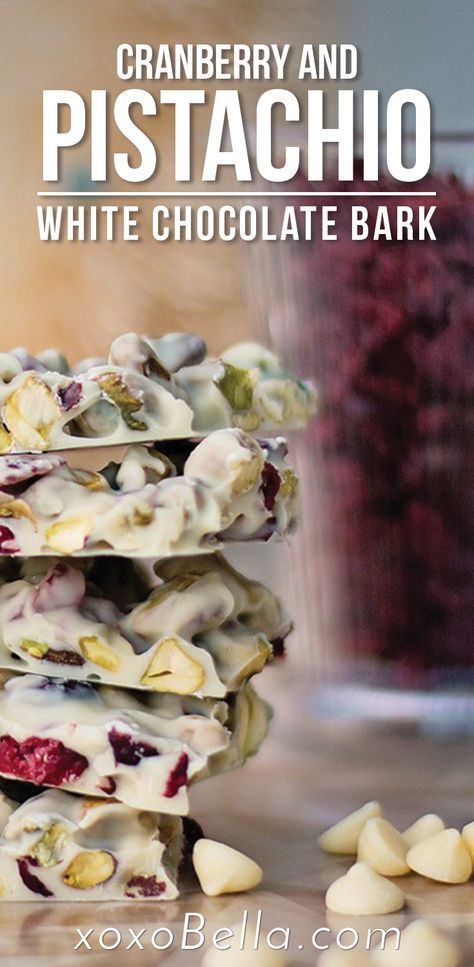 Cranberry Pistachio Bark, White Chocolate Tart, Pistachio Bark, Pistachio White Chocolate, Christmas Bark Recipes, Holiday Treats Recipes, Christmas Bark, White Chocolate Bark, Pistachio Recipes