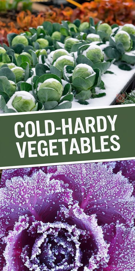 Create a thriving winter garden with these 25 frost-resistant vegetables that can handle the cold! Perfect for gardening enthusiasts looking to keep their harvest going, this guide covers tough veggies that defy frost, so your garden can stay productive all season long. Learn which plants can brave the chill, from robust greens to nutrient-packed roots, and enjoy fresh food throughout the winter. Click now to explore winter gardening essentials and save for your next planting season! Veggies To Grow, Growing Winter Vegetables, Winter Smoothies, Gardening Essentials, Winter Veggies, Winter Greenhouse, Vegetables To Grow, Winter Vegetables Gardening, Winter Gardening