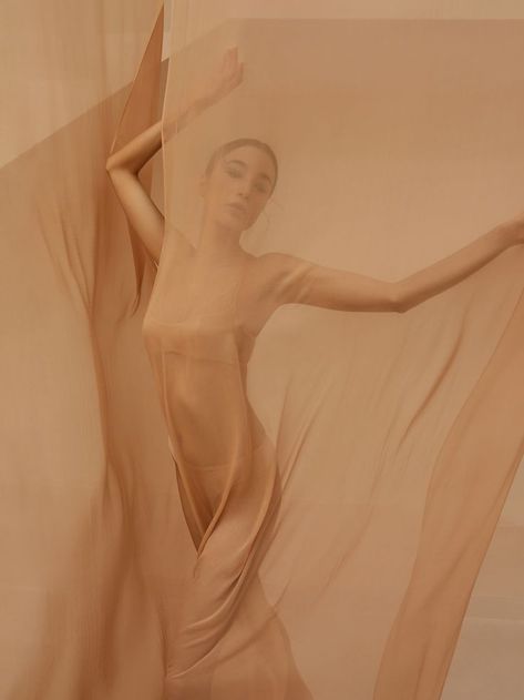 Chiffon Photoshoot, Nude Aesthetic Photoshoot, Nude Color Photoshoot, Sheer Fabric Photoshoot, Fabrics Photoshoot, Roommate Photoshoot, Sheer Aesthetic, Soft Photoshoot, Stylized Photoshoot