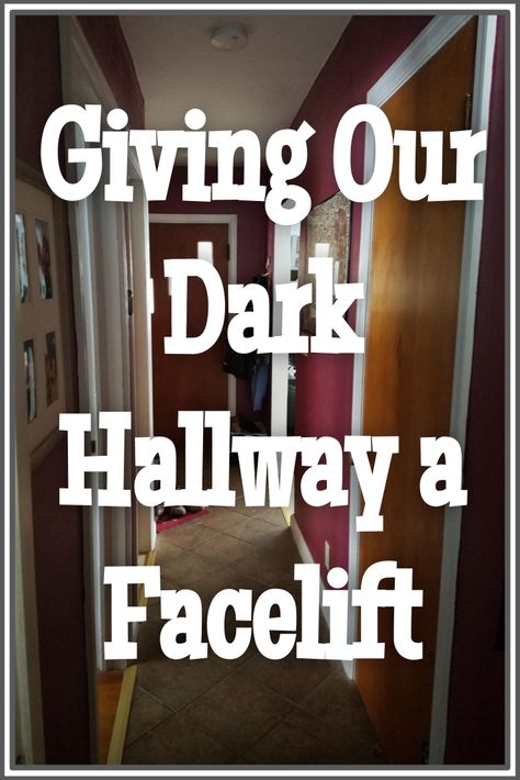 It came out to about $12 to paint my entire hallway in Sherwin Williams Mindful Gray. #frugal #smallspaceliving #tinyhouse #DIY #painting Narrow Hallway Upstairs, Narrow Short Hallway Decorating, Small Dark Hallway Ideas Brighten, Paint Hallway Doors, Short Narrow Hallway Ideas, Paint Colors For Hallway, Wide Hallway Decorating Ideas, Small Dark Hallway Ideas, Narrow Hallway Paint Ideas