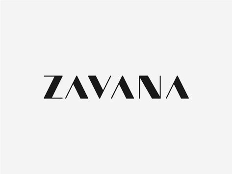 Zavana logotype typography | graphic design Type Layout, Logo Motion, Book Portfolio, Logo Youtube, Logo Instagram, Business Fonts, Type Logo, Logo Luxury, Typo Logo