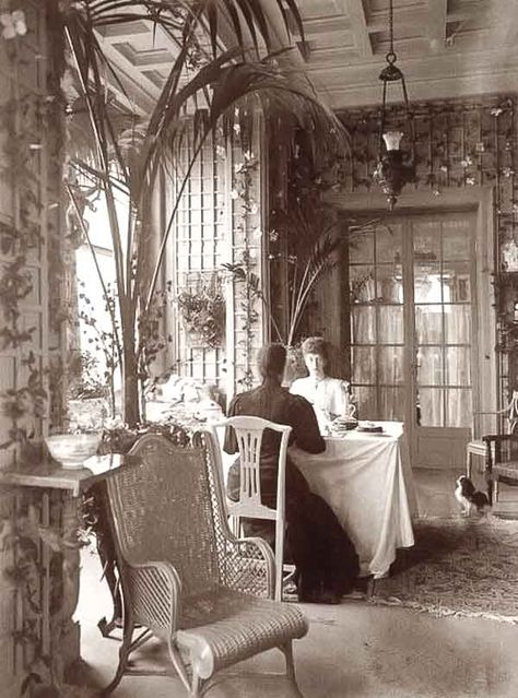 Victorian Coffered Ceiling, Marie Feodorovna, Outset Island, Lady Palm, Victorian Room, Maria Feodorovna, Victorian Life, Victorian Interior, Victorian Interiors