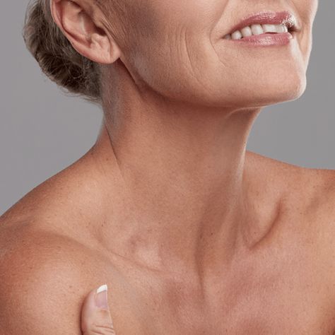 Expert Advice For Smoother-Looking Skin On Your Chest | SheerLuxe Decolletage Care, Wrinkles Aesthetic, Chest Wrinkles, Dermatologist Doctor, Aesthetic Doctor, Product Shooting, Crepey Skin, Women Skin, Wrinkled Skin