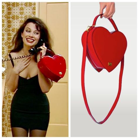 The Fran Fine fashion database on Instagram: “❤️❤️⁣⁣❤️⁣ ⁣⁣ 📺 Season 3 - Episode 4⁣⁣ ⁣⁣ ❤️⁣ The legend, the red heart Moschino⁣⁣ bag, the one they all tried to design, the one that made…” Fran Fine Fashion, Fran Fine The Nanny, Red Bag Outfit, Nanny Outfit, Fran Fine Outfits, Purse Outfit, Moschino Bag, Fran Fine, 90s Inspired Outfits