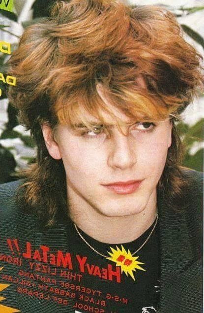 80s Hairstyles Rockstar, 80s Boys Hair, 80s Rockstar Haircut, Mullet Hairstyle Mens 80s, 80s Glam Rock Hair Men, 80s Rock Hairstyles Men, Mens 80s Hairstyles, 80s Mullet Guys, 80s Hair Men