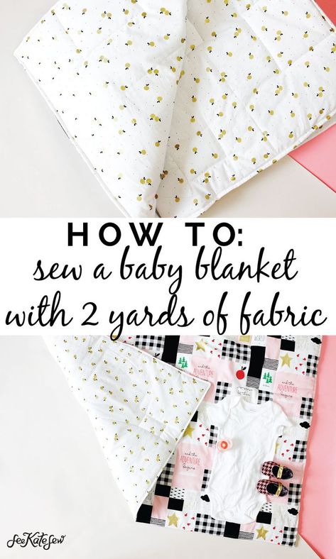 Baby Sewing Tutorials, How To Sew Baby Blanket, Baby Blanket Tutorial, Baby Diy Sewing, Diy Baby Blanket, Blanket Tutorial, Hairstyles Winter, Easy Baby Blanket, Diy Bebe