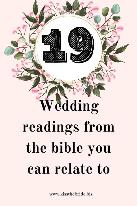 Bible Reading For Wedding Ceremony, Wedding Scripture Readings Bible, Wedding Ceremony Readings Bible, Scripture For Wedding Ceremony, Wedding Readings Religious, Christian Wedding Readings, Wedding Scripture Readings, Bible Verses For Wedding Ceremony, Wedding Ceremony Script Christian