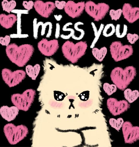 Cute I Miss You Drawings, I Miss You Cute Illustration, I Luv You, I Miss You Doodle, Cute I Miss You Pictures, Miss You So Much, I Miss You Cat, Miss You Meme, Miss You Drawing Ideas