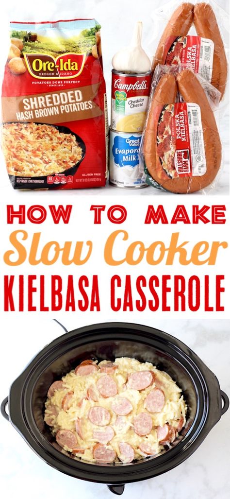 Kielbasa And Potatoes Casserole, Crockpot Kielbasa, Kielbasa Casserole, Kielbasa And Potatoes, Potatoes Casserole, Kielbasa Recipes, Brunch Dishes, Kielbasa, Potato Casserole