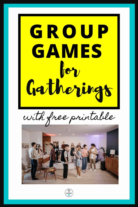 Family Games That Require Nothing, Game Night Ideas For Large Groups, Games For Reunions, Fun Small Group Games, Fun Games To Play At A Family Reunion, Games To Play With A Large Group, Team Work Games For Adults, Best Group Games For Adults, Funny Group Games Hilarious