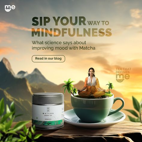 Feeling down in the dark and damp weather? There’s a warm hug waiting for you that will uplift your mood, reduce stress and improve your mental wellbeing. Embrace monsoon with calm and energy - the secret lies in the link in our bio! Visit now. #Chymey #ChymeyTeas #TeaThatDefinesMe #TeaLover #TeaTime #Matcha #MatchaTime #MatchaMagic #CeremonialMatcha #CulinaryMatcha #ImperialMatcha #ChymeyMatcha #PremiumTeasPerfected Tea Ads, Calm Poster, Tea For Digestion, Tea Website, Food Marketing, Ceremonial Matcha, What Is Science, Food Menu Design, Tea Design