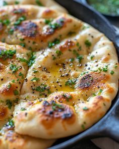 Flat Breads, Flatbread Garlic Cheese Bread, No Knead Flatbread, Pizza Bread Recipe Easy, Garlic Cheese Flatbread, Persian Flatbread, Flat Bread, Quick Garlic Flatbread, Garlic Flatbread Recipe