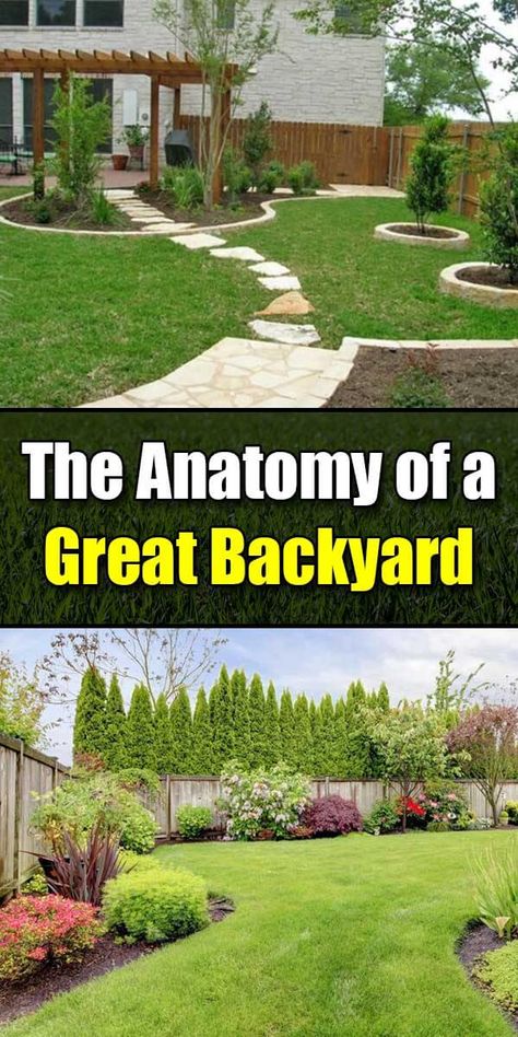 The Anatomy of a Great Backyard - Golly Gee Gardening Landscaping Ideas For Big Backyard, 1 Acre Landscape Design, Beautiful Landscape Backyard, Landscape Ideas For Large Backyard, Large Backyard Garden Design, Beautiful Backyard Garden Landscapes, Georgia Backyard Ideas, How To Landscape A Large Backyard, Backyard Plans Layout Design Landscaping