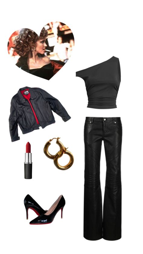 sandy from grease Sandy Grease Halloween Costume, Grease Inspired Outfits, Sandy Halloween Costume, Sandy Grease Outfit, Grease Costumes Diy, Greaser Costume, Sandy Grease Costume, Grease Halloween Costumes, Sandy Costume