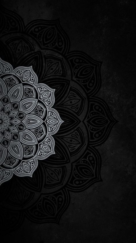 Black Mandala Wallpaper, Mandala Iphone Wallpaper, Dark Background Images, J Tattoo, Black Mandala, Dark Background Wallpaper, Wallpaper Texture, Mandala Wallpaper, Original Iphone Wallpaper