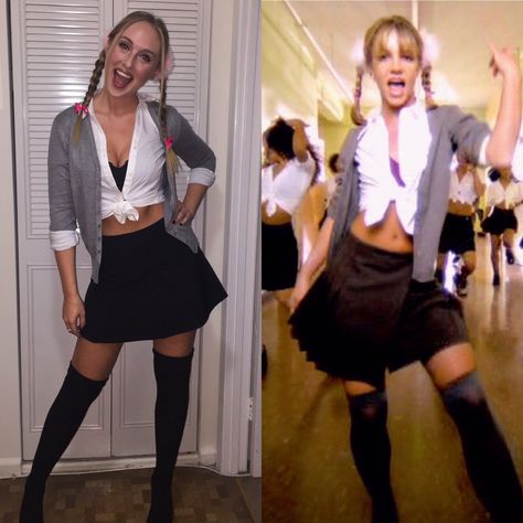 #BabyOneMoreTime #BabyOneMoreTimeCostume #BritneySpears #BritneySpearsCostume #Costume Baby One More Time Baby One More Time Costume Britney Spears Britney Spears Costume Im A Celeb Costume, Britney School Costume, N Costume Ideas, Brittany Spears School Costume, Britney Spears Baby One More Time Outfit, 90s Iconic Celebrity Looks, Britney Spears School Outfit, Hit Me Baby One More Time Costume, Britney Spears Hit Me Baby One More Time