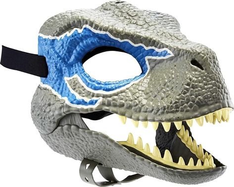 Jurassic World Dominion Velociraptor Blue Mask, Masks - Amazon Canada Jurassic World Raptors, Velociraptor Blue, Carnival Gift, Raptor Dinosaur, Dino Mask, Dinosaur Mask, Dinosaur Head, Play Props, Latex Cosplay