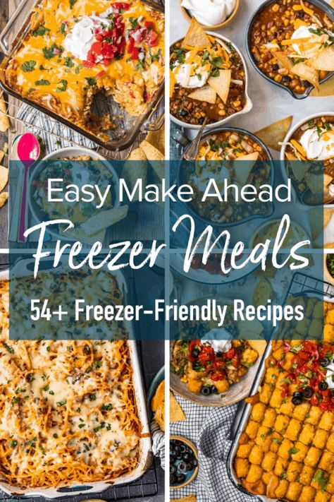 Freezer Meals Not Crockpot, Easy Recipes To Freeze Dinners, Easy Meal To Freeze, Freezer Meals Oven Ready, Family Meal Prep Recipes, Easy Freeze Ahead Meals, Dinners To Make Ahead And Freeze, Best Meals To Prep And Freeze, Meals To Make To Freeze