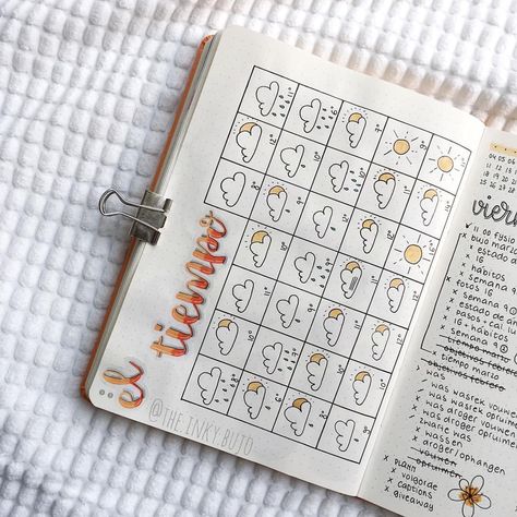 Bullet Journal Tracking, Weather Tracker, Bullet Journal August, May Bullet Journal, March Bullet Journal, Bullet Journal Month, Bullet Journel, Bullet Journal Ideas Templates, Creating A Bullet Journal