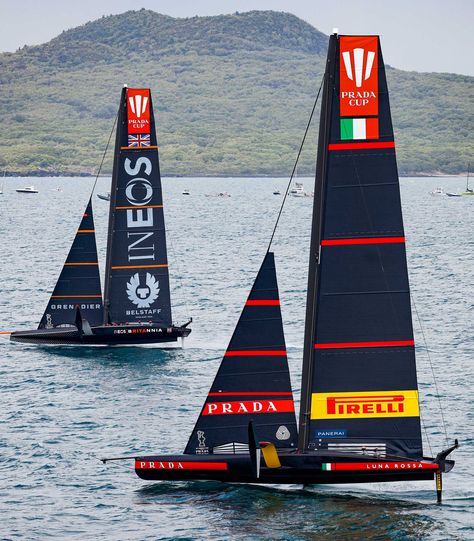 America's Cup, Americas Cup, Cup Final, Super Luxury Cars, Auckland, New Zealand, Color Blocking, Prada, Sailing