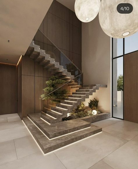 Luxury Stairs, Staircase Interior Design, Staircase Design Modern, Stairs Design Interior, Luxurious Interior Design, Stairway Design, Stairs Design Modern, Home Stairs Design, Modern Stairs