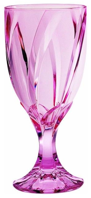 Noritake Breeze Pink 12-Ounce Goblet - $68.00 [ Visit Store » ]  Easter pink glasses, how divine!    Set of four glasses. Tout Rose, Pink Glassware, Blue Glasses, Color Magenta, Crystal Glassware, Pink Kitchen, Gorgeous Glass, Tickled Pink, Everything Pink