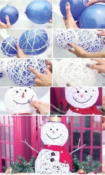 50 idées de décoration de Noël mignonnes et créatives 7 Diy Christmas Decorations For Kids, Diy Christmas Decorations Dollar Store, Diy Schneemann, Snowman Crafts Diy, Diy Christmas Decorations For Home, Christmas Crafts To Sell, Christmas Crafts For Toddlers, Christmas Crafts For Adults, Snowman Christmas Decorations