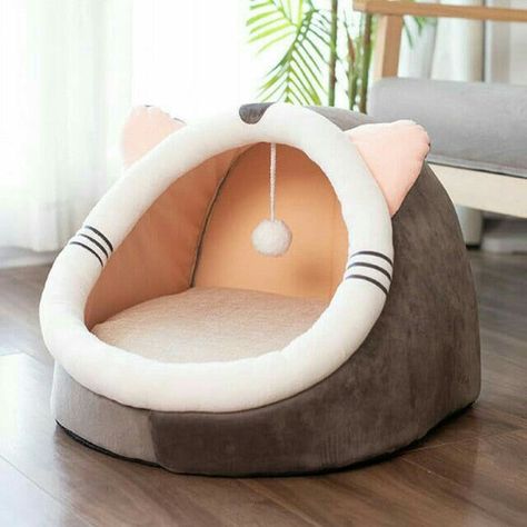 Kitty House, Winter Products, House Cute, Cat Bedroom, Dog Cuddles, Pet Beds Cat, Pet Cushions, Luxury Cat, Cat Cave