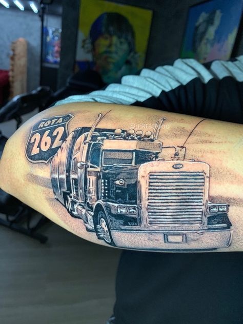 #tattoo #tattooartist #arttattoo #whipshading#whipshadingtattoo #03rl #tattooideas #trucktattoo #trucks #rota262 Rip Dad Tattoos, Truck Driver Tattoo Ideas, Dodge Tattoo, Semi Truck Tattoo, Mk Tattoo, Truck Tattoos, Rip Tattoos For Dad, Truck Tattoo, Rip Dad