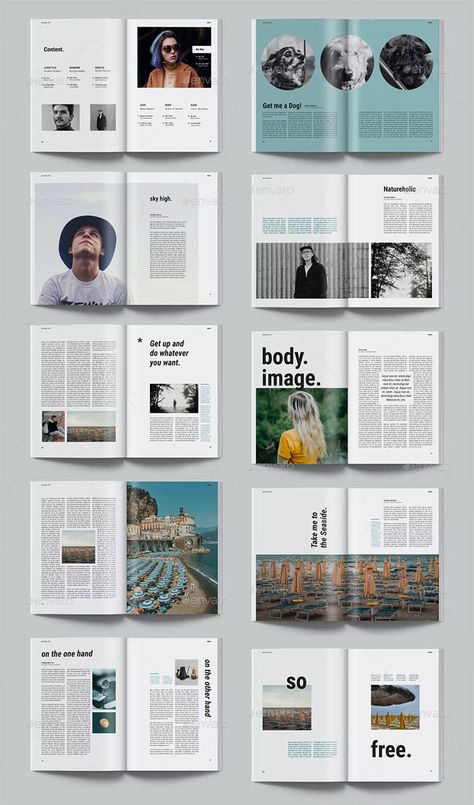 8 Modern Multipurpose Magazine Templates - ksioks 3 Column Magazine Layout, Magazine Ad Layout, Magazine Spread Layout, Magazine Spread Design, Digital Magazine Layout, Magazine Graphic Design, Product Magazine, Magazine Page Design, Magazine Page Layouts