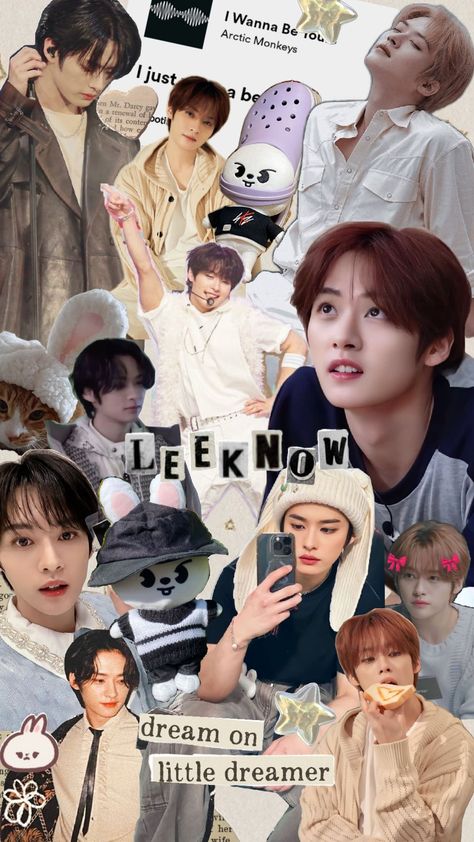 In And Lee Know, Lee Know Eyelashes, Lee Know Scrapbook, Lee Know Snaps, Skz Wallpaper Lee Know, Lee Know Background, Lee Know Wallpaper Collage, Lee Know Vogue, Lee Know Hot Wallpaper