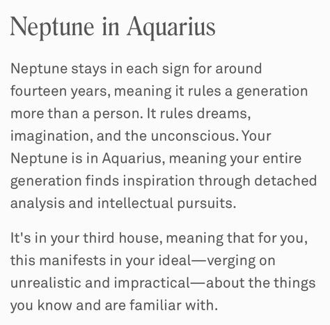 Neptune In Aquarius, Aquarius Astrology, Capricorn Rising, Astrology Aquarius, Air Signs, Water Signs, Astrology Chart, Fire Signs, Earth Signs