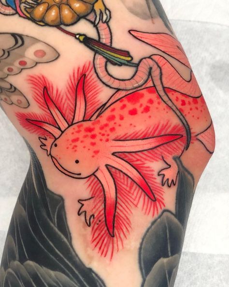 Axolotl Tattoo, A T, Art Tattoos, Cat Tattoo, A J, Wrist Tattoos, Traditional Tattoo, Body Art Tattoos, Art Tattoo